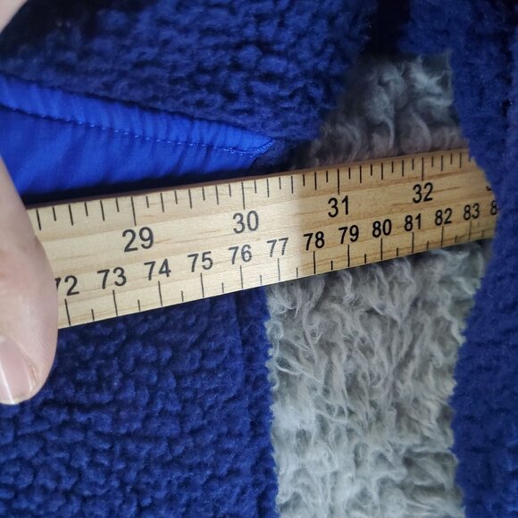 Bonobos Jacket Mens 3XL Blue Fielder Hooded Fleece Quarter-Zip Pullover - Picture 8 of 9